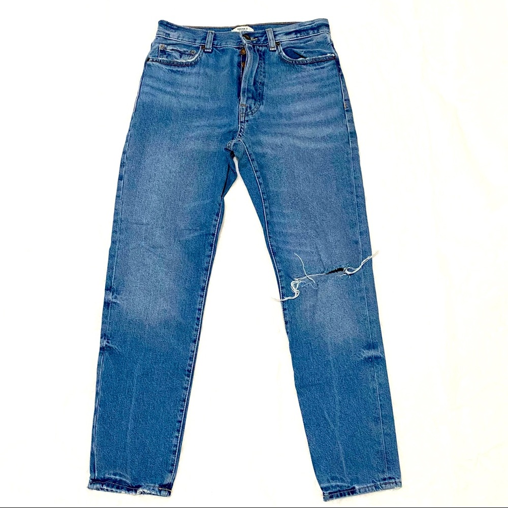 Forever 21. High rise, straight leg jeans